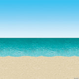 Ocean And Beach Backdrop