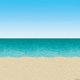 Ocean And Beach Backdrop