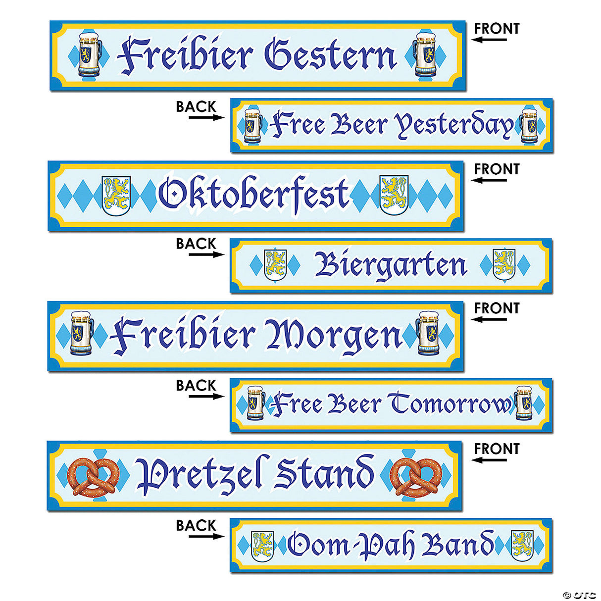 Oktoberfest Sign Cutouts