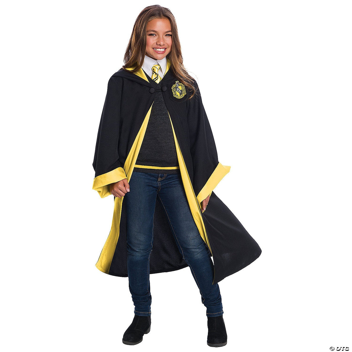 CHILD'S DELUXE HUFFLEPUFF-SM - Kids Halloween Costume Cosplay & Party Outfit