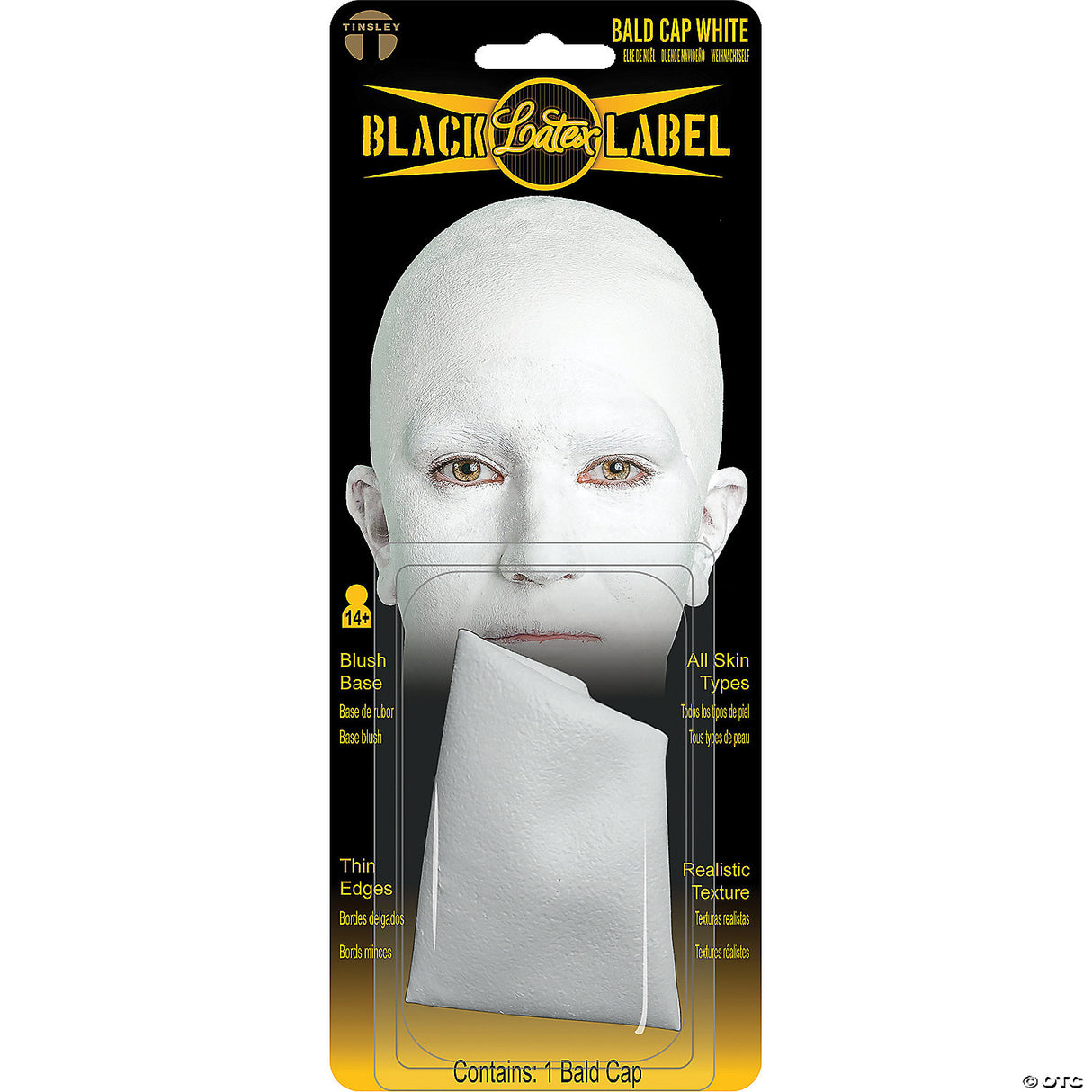Opaque White Latex Bald Cap