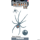 Prison Adhesive Tattoo Black Widow