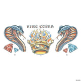 Cobra Temporary Neck Tattoo