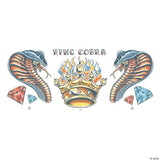Cobra Temporary Neck Tattoo