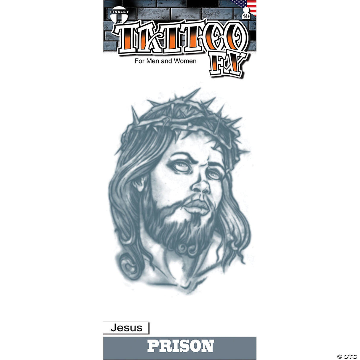 Prison Adhesive Tattoo Jesus