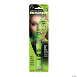 DAYGLO ACID GREEN MAKEUP FACE