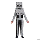 Boys Minecraft Skeleton Costume – Kids Halloween Cosplay Party Outfit
