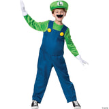 CHILD'S SUPER MARIO DELUXE LUIGI COSTUME - Kids Halloween Costume Cosplay Party