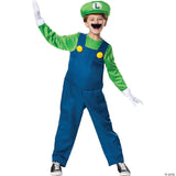 CHILD'S SUPER MARIO DELUXE LUIGI COSTUME - Kids Halloween Costume Cosplay Party