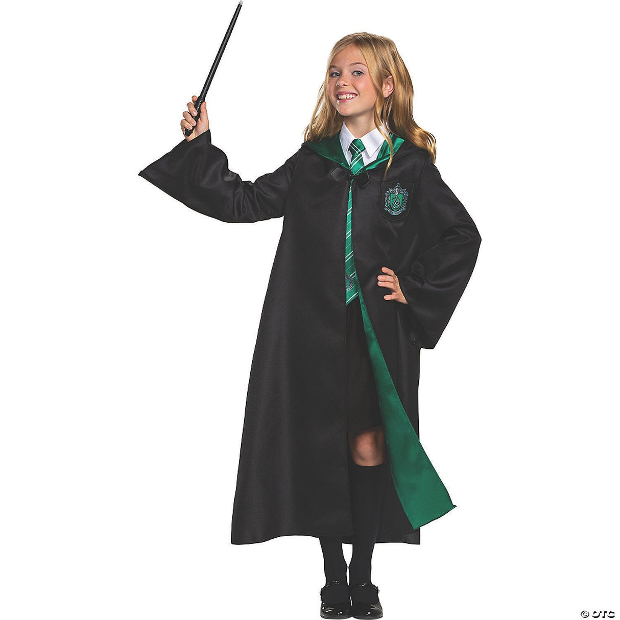 SLYTHERIN ROBE DELUXE-CHILD SMALL - Kids Halloween Costume Cosplay Party Outfit