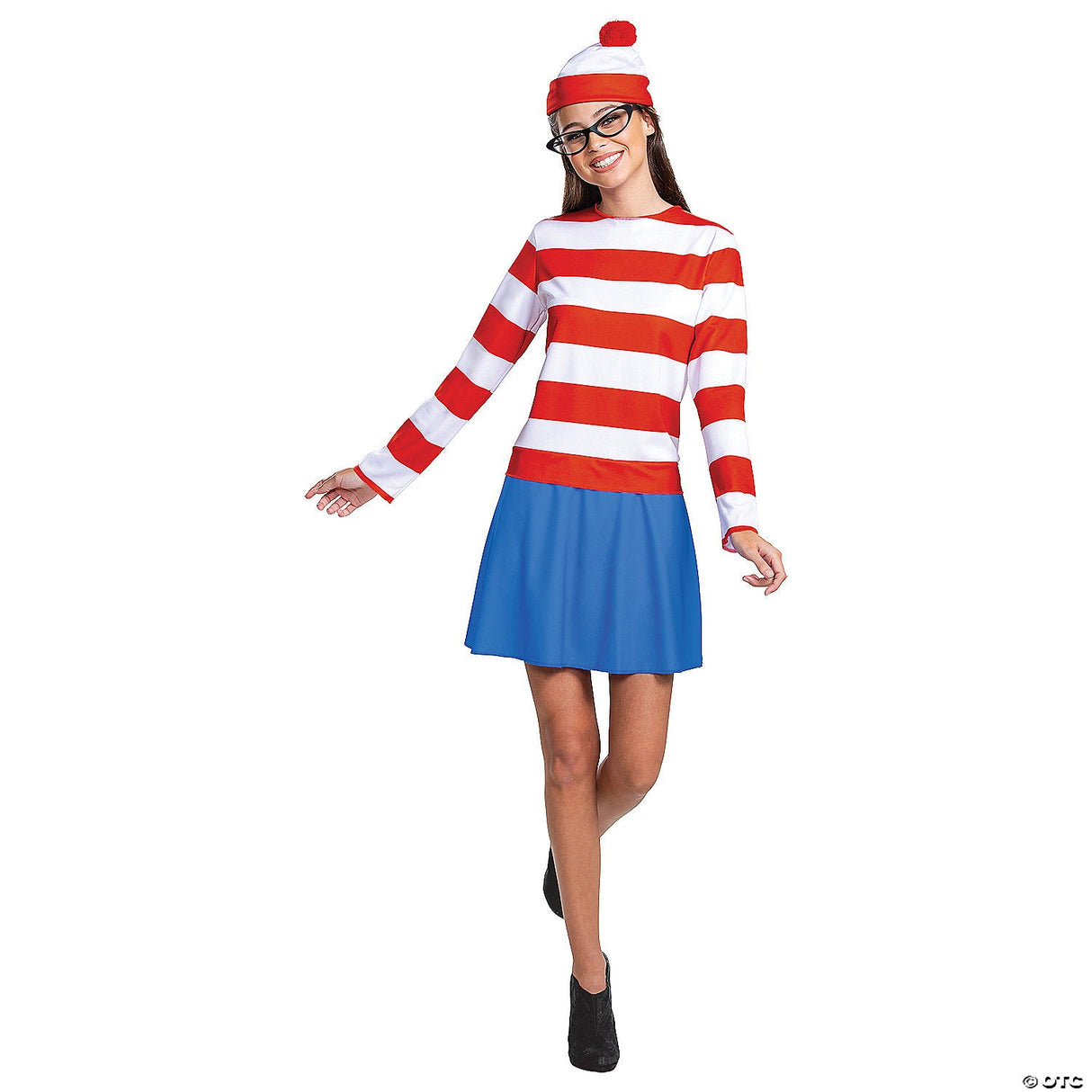 Women’s Wenda Classic Costume – Where’s Waldo Outfit Size Small 4-6