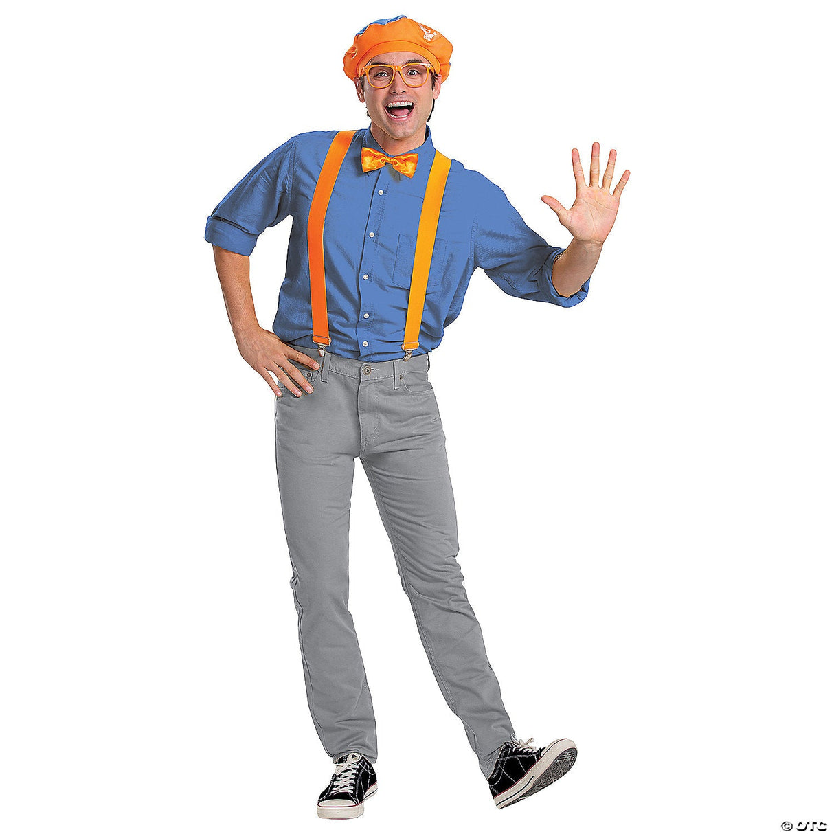 Adults Blippi Costume Kit – Funny Teacher Cartoon Cosplay Halloween Party Access