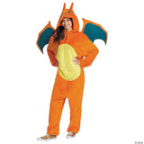 Adult Charizard Deluxe Costume – Pokémon Anime Cosplay Halloween Outfit M 38-40