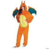 Adult Charizard Deluxe Costume – Pokémon Anime Cosplay Halloween Outfit M 38-40