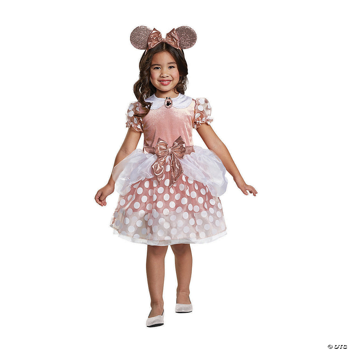 Toddler Girl's Rose Gold Minnie Costume - 3t-4t