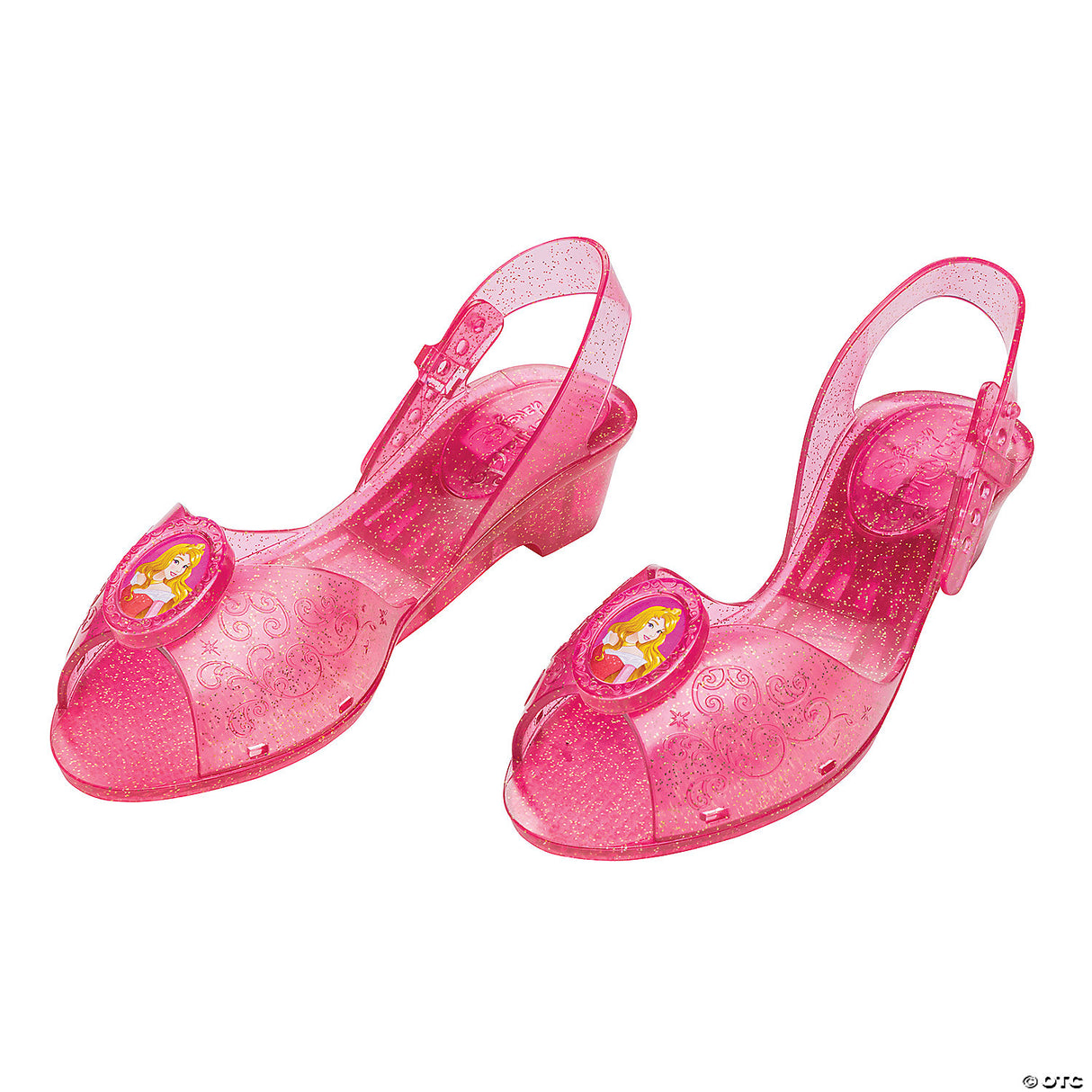 Girl's Disney's Sleeping Beauty Aurora Jelly Shoes - Size 11-12