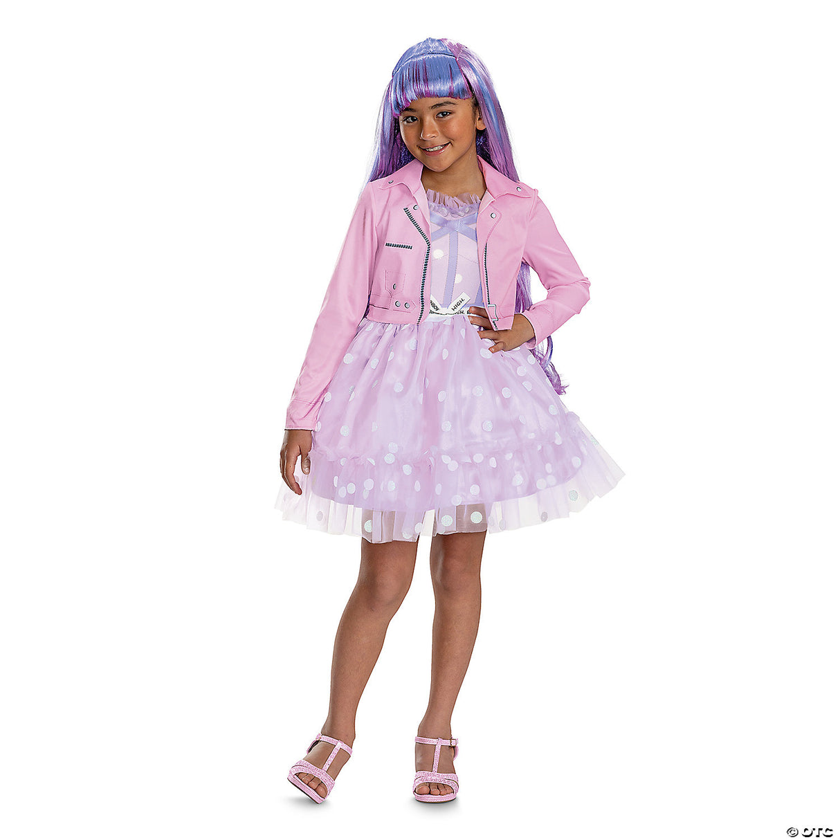 Girl's Classic Rainbow High Violet Costume - Medium 7-8