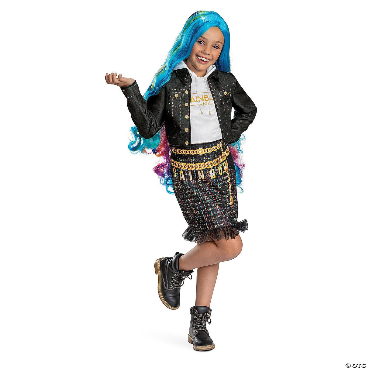 Girl's Classic Rainbow High Amaya Costume - Small 4-6x - Halloween Costume Dress