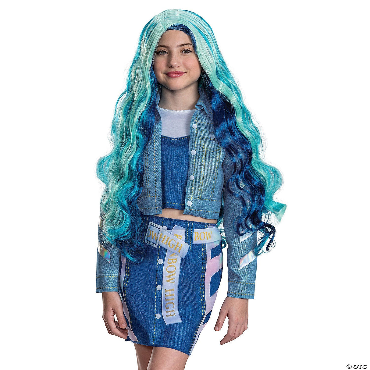 Girl's Rainbow High Skylar Wig – Kids Halloween Cosplay Hair Accessory