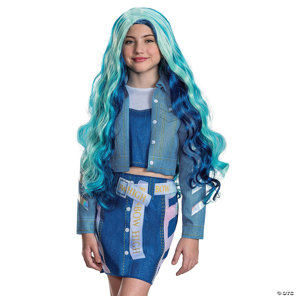 Girl's Rainbow High Skylar Wig – Kids Halloween Cosplay Hair Accessory