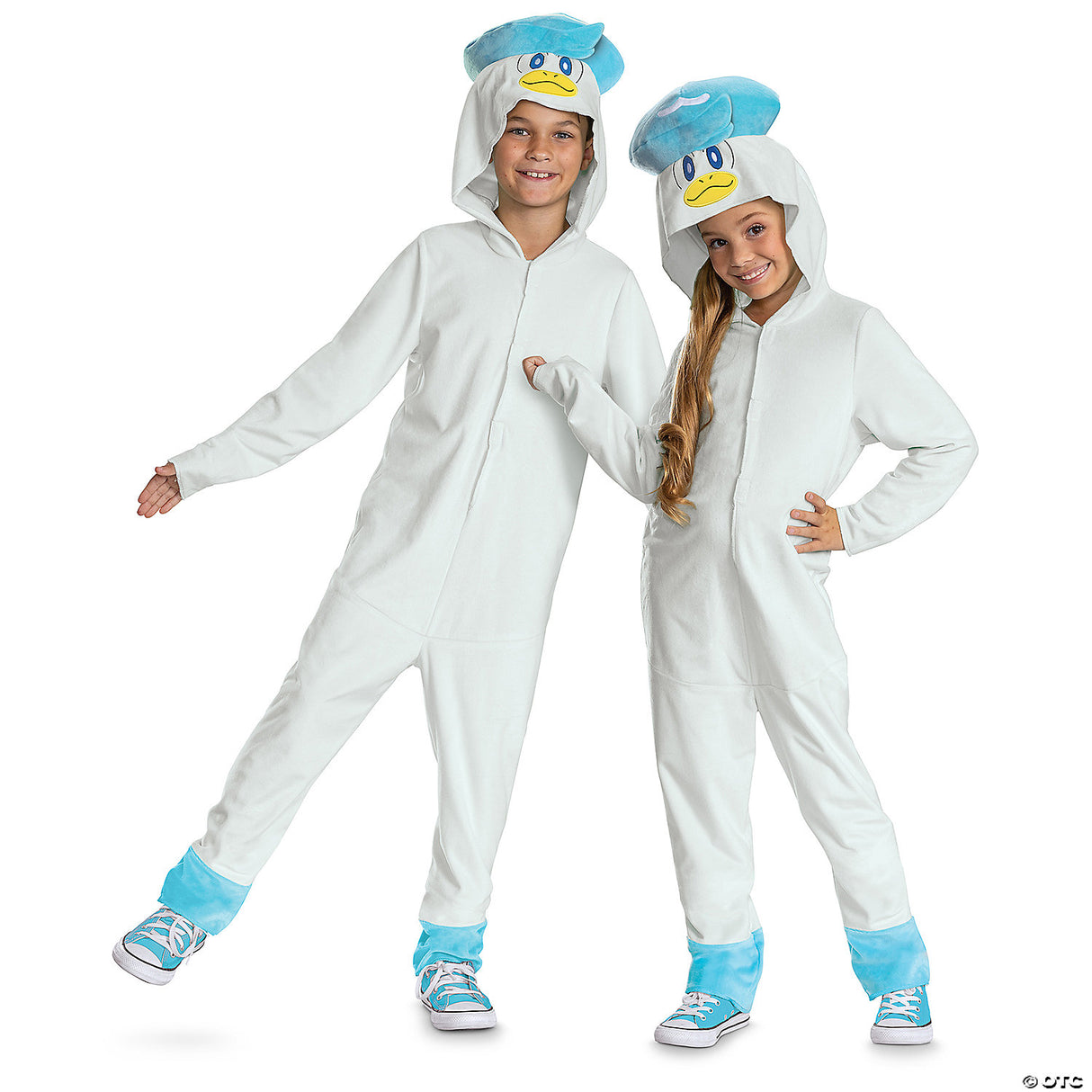 Kids Classic Pokemon® Quaxly Hooded Jumpsuit Costume - Large 10-12