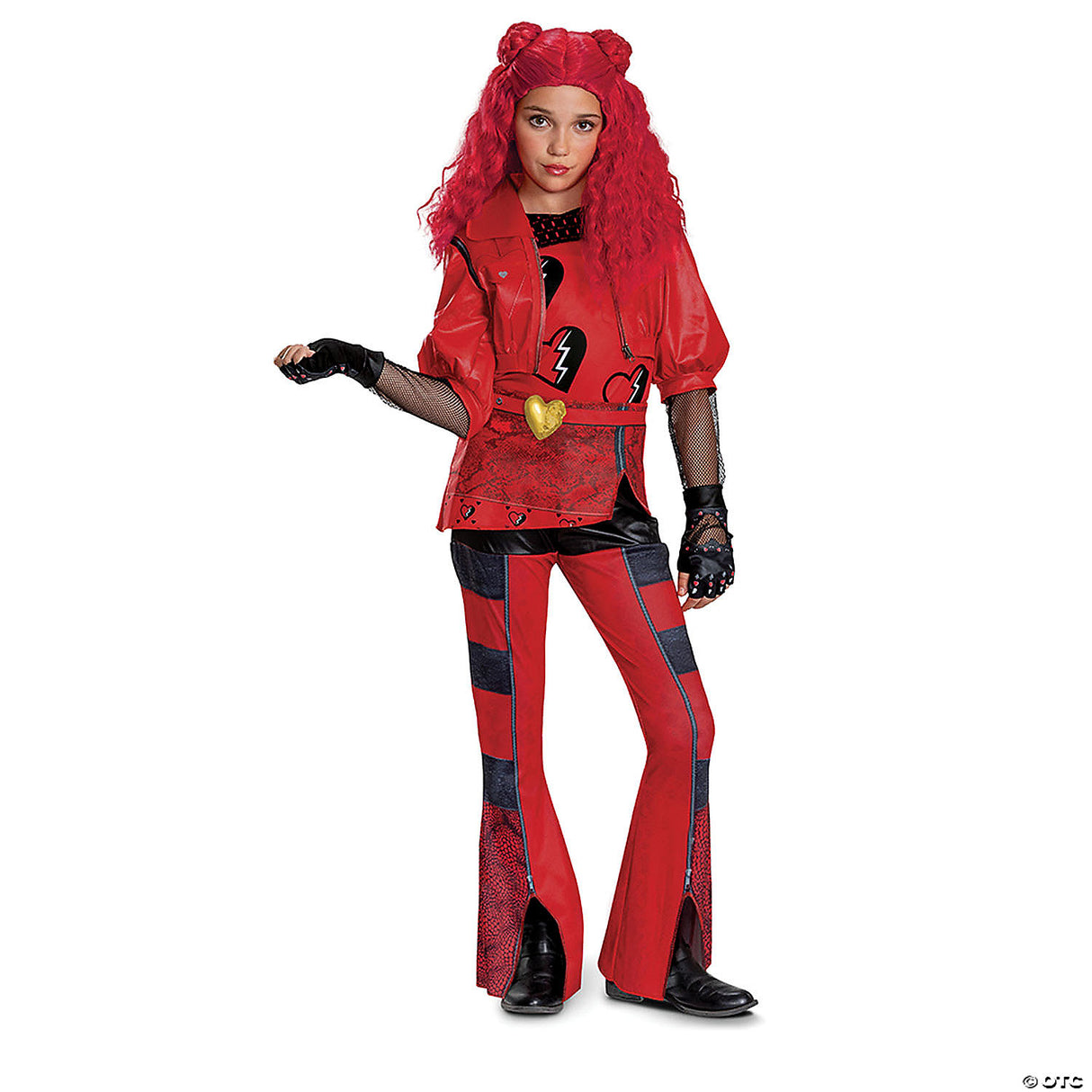 Girl's Descendants Red Dxl L - Halloween Costume Dress Up Party Outfit