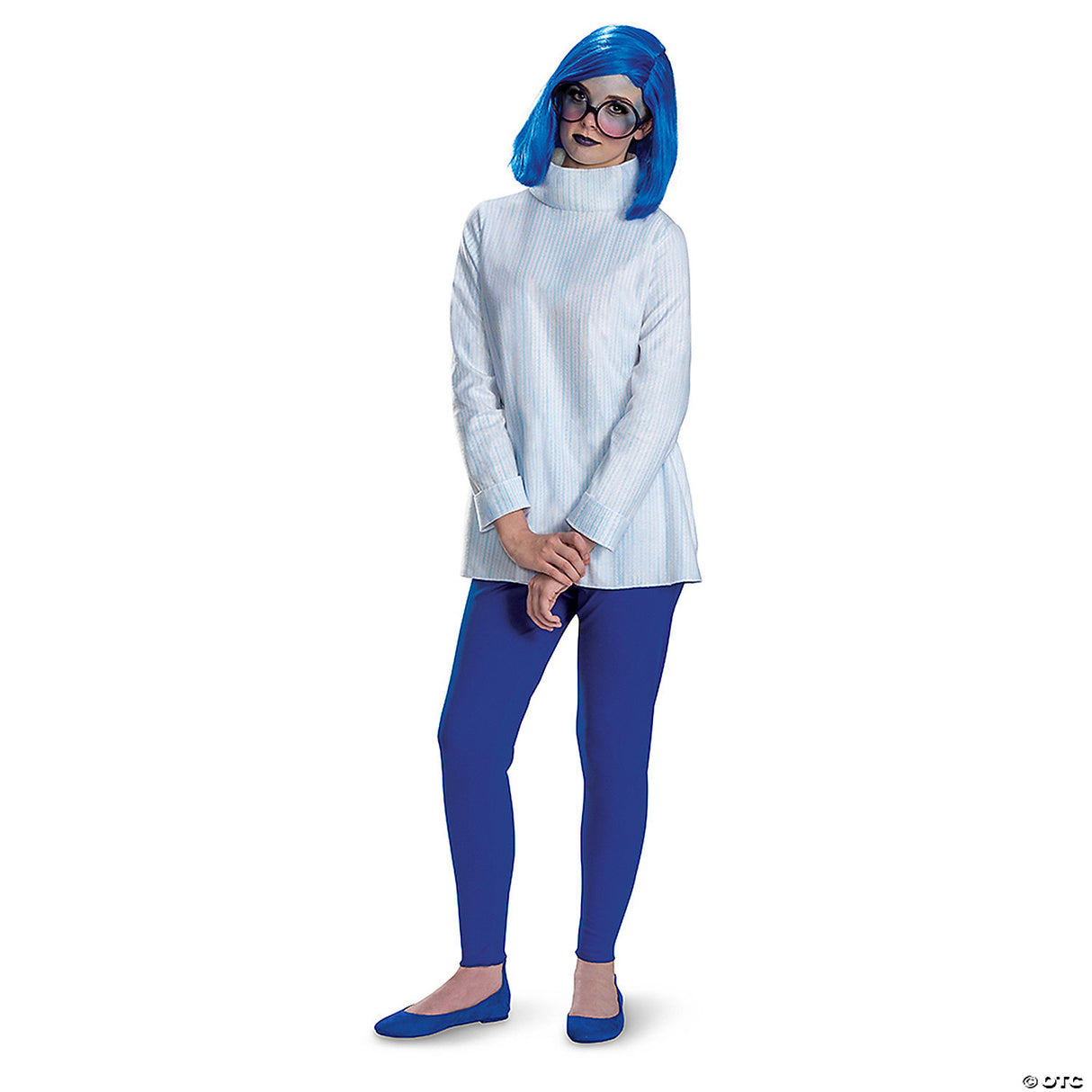 Women's Deluxe Disney/pixar Inside Out 2 Blue Sadness Costume - Large 12-14