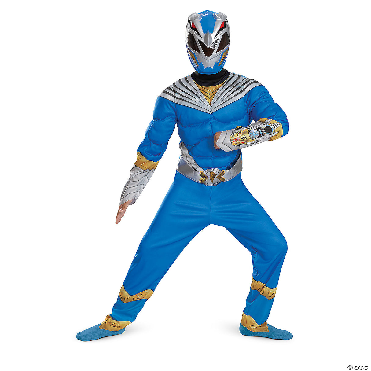 Kids Classic Power Rangers™ Cosmic Fury Blue Ranger Muscle Costume - Large 10-12