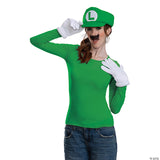 Adults Classic Elevated Super Mario Bros™ Luigi Costume Accessory Kit