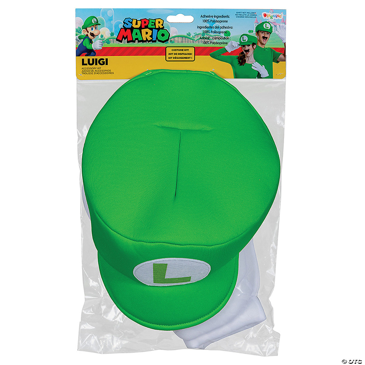 Adults Classic Elevated Super Mario Bros™ Luigi Costume Accessory Kit