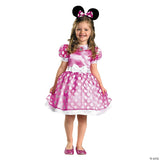 GIRL'S PINK MINNIE MOUSE-TDLR 2T - Halloween Costume Dress Up Party Outfit
