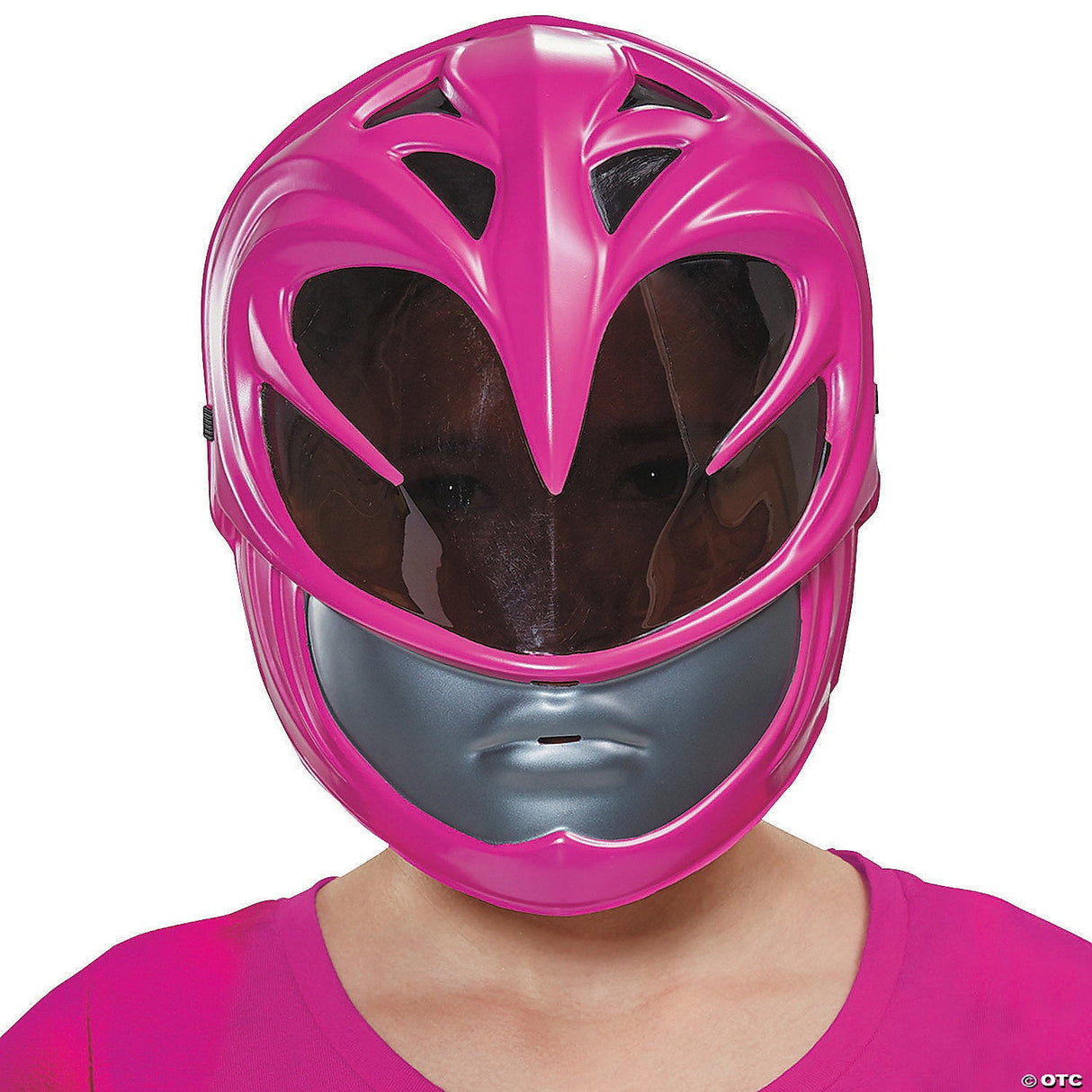Kids Mighty Morphin Power Rangers Pink Ranger Vacuum Mask - Halloween Mask
