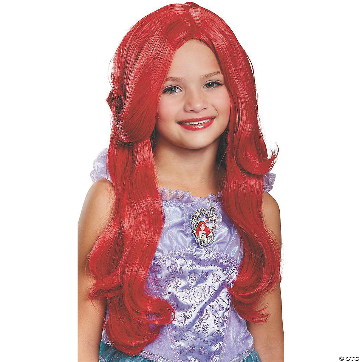 Childs Red Deluxe Long Wig