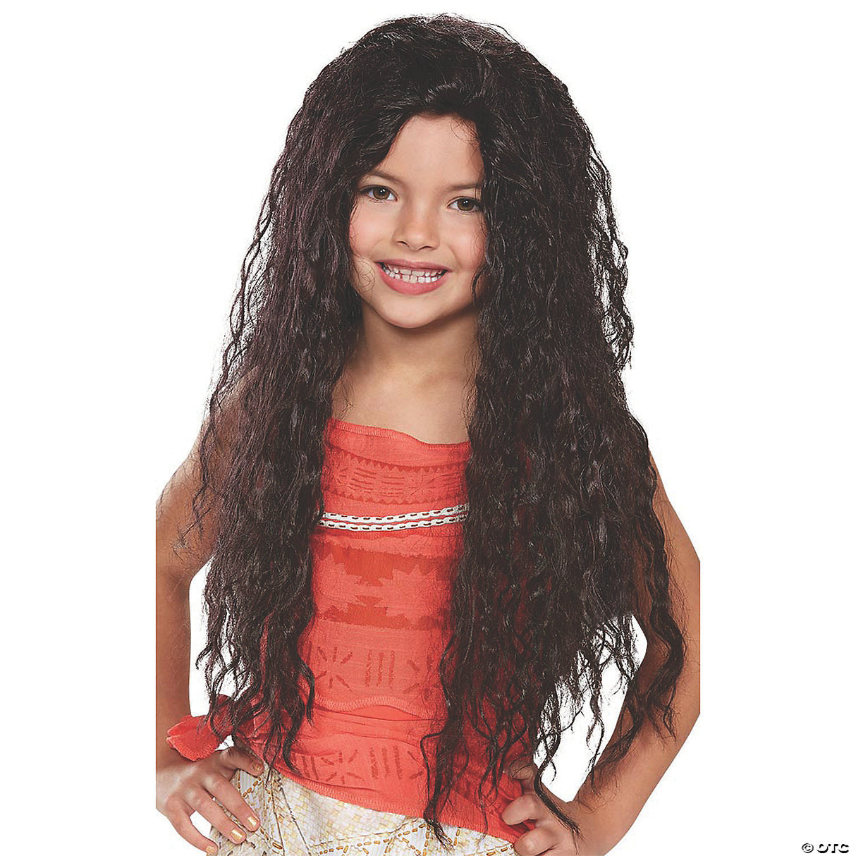 Girl's Black Deluxe Wavy Long Wig