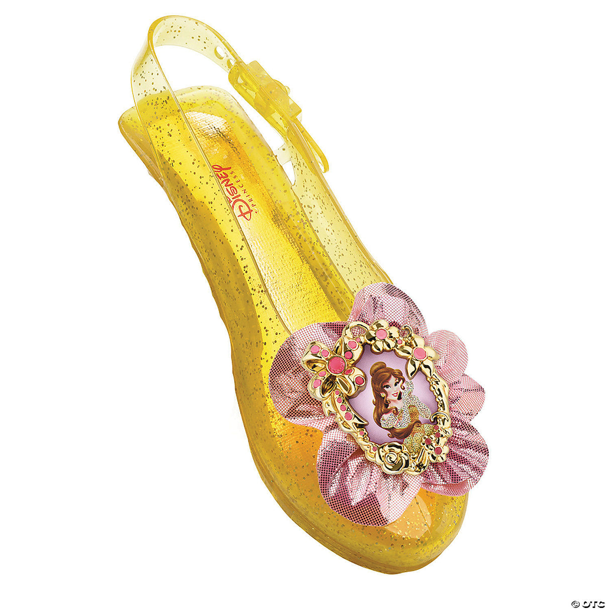 Kids Disney’s Beauty And The Beast Belle Yellow Sparkle Jelly Shoes