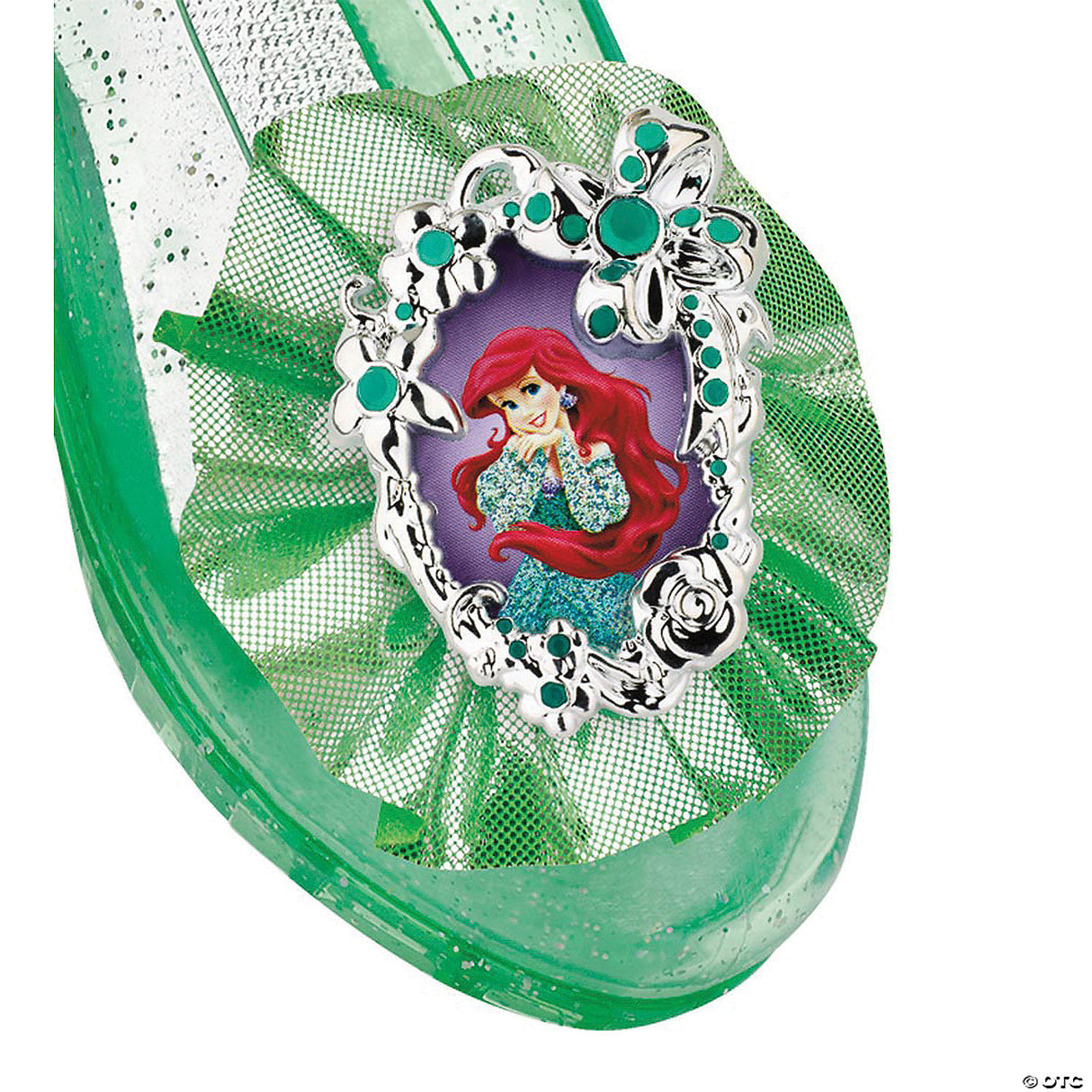 Kids Disney’s The Little Mermaid Ariel Green Sparkle Jelly Shoes