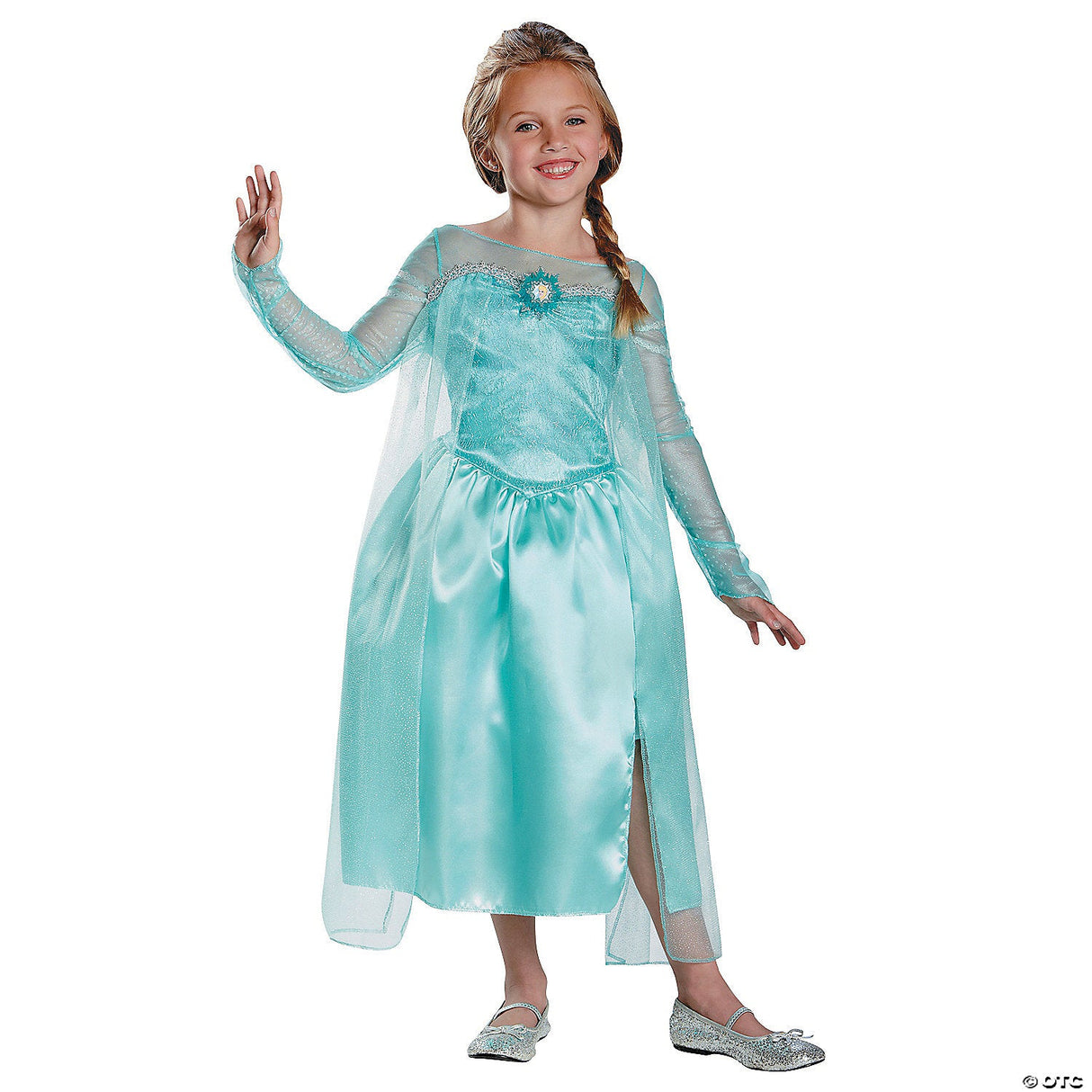 Girl's Frozen Elsa Snow Queen Costume – Child Halloween Cosplay Dress Up