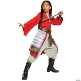 Girl's Deluxe Mulan Hero Red Dress Costume