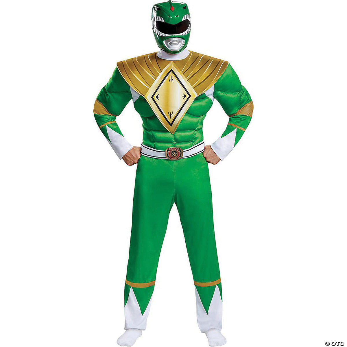 Men's Classic Muscle Power Rangers Green Ranger Classic Costume ...