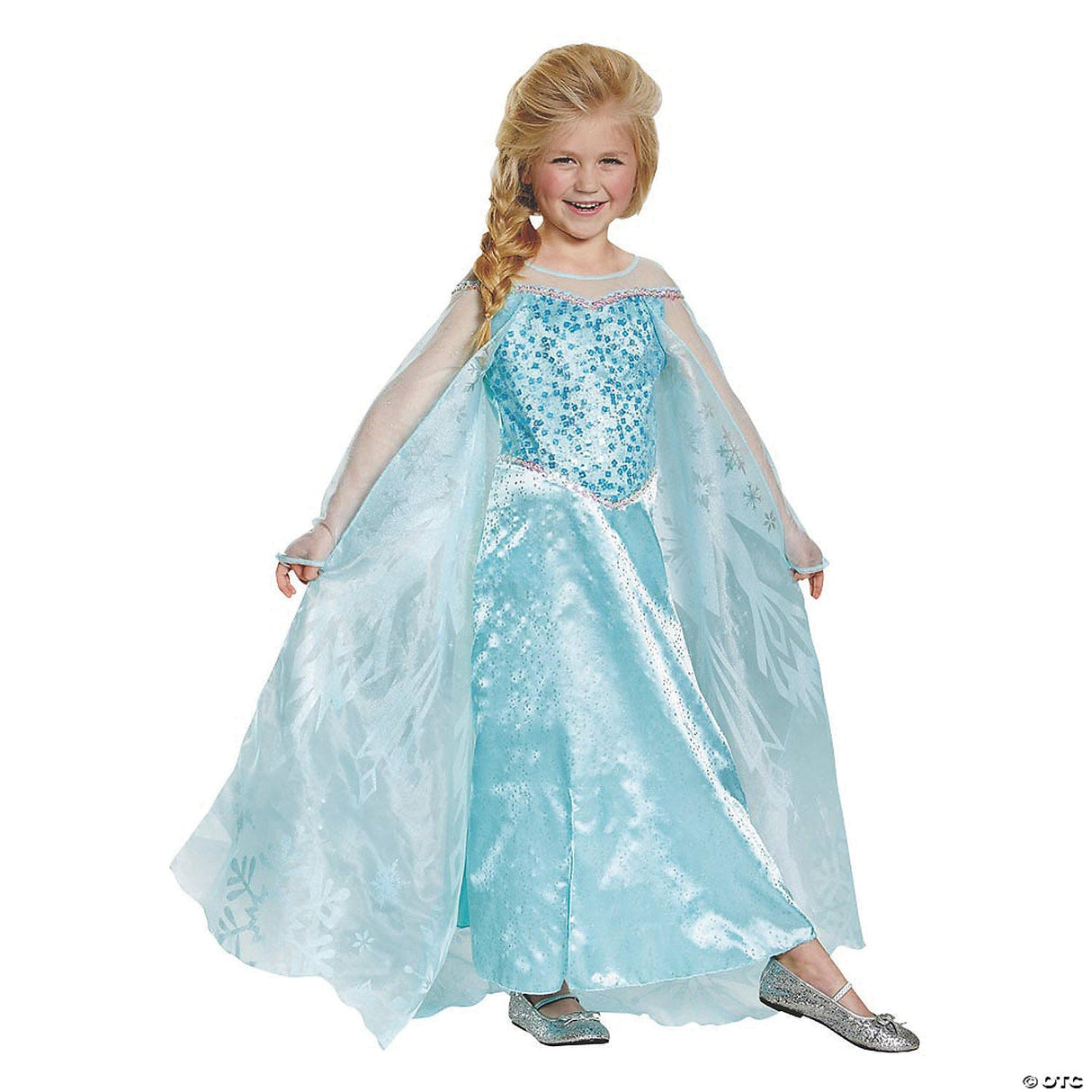 FROZEN ELSA CHILD PRESTIGE 7-8 - Kids Halloween Costume Cosplay & Party Outfit