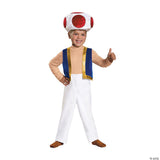Toddler Deluxe Super Mario Bros.™ Toad Costume  3t-4t Toddler Halloween Costumes