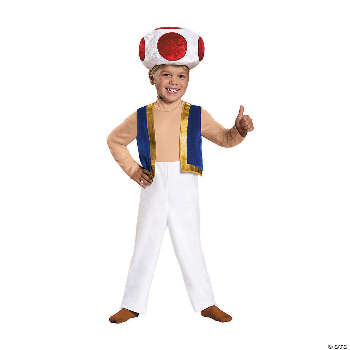 Toddler Deluxe Super Mario Bros.™ Toad Costume  3t-4t Toddler Halloween Costumes
