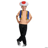 Kids Super Mario Bros.™ Toad Costume Kit - Up To Size 8 - Kids Halloween Costume