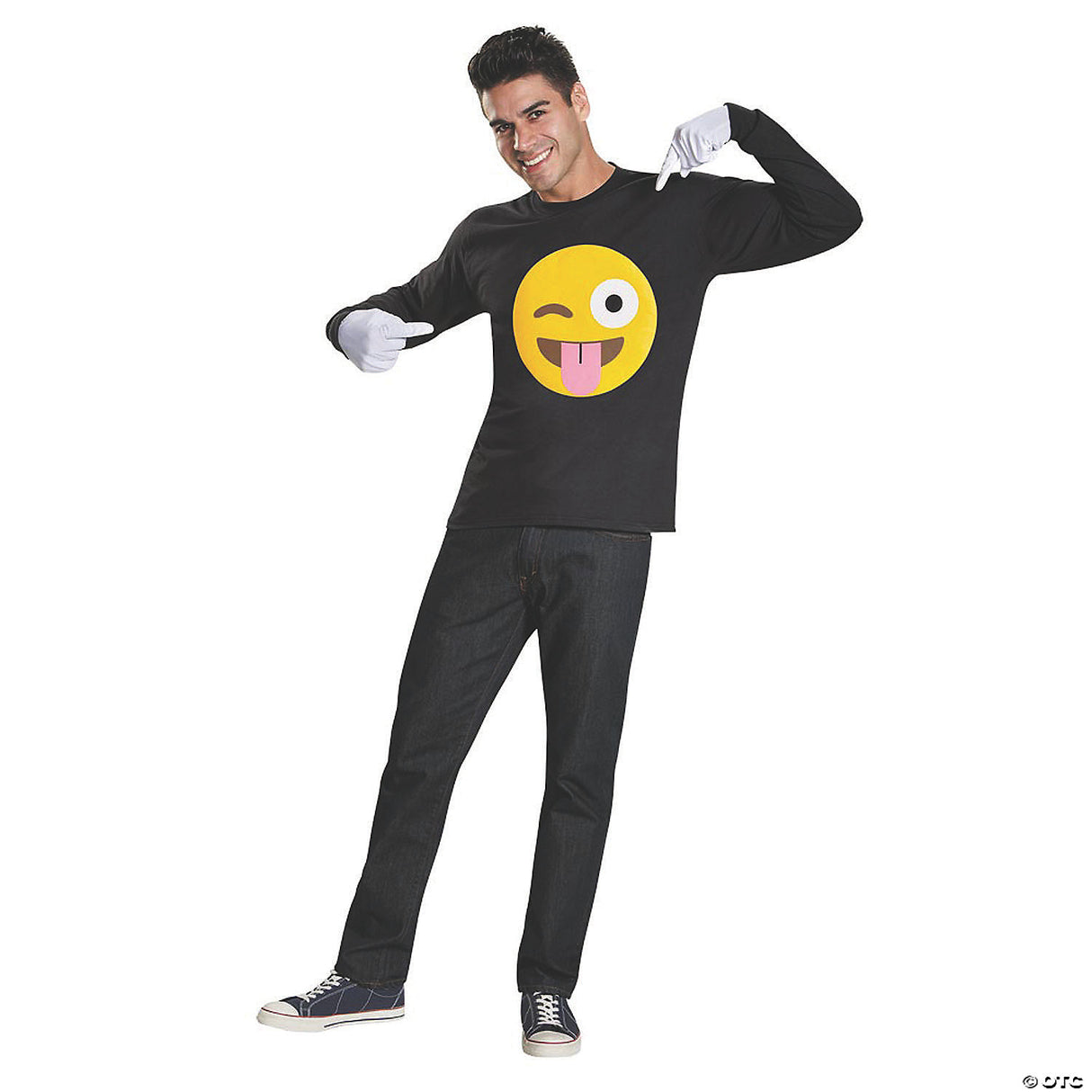 Men's Tongue Emoji Costume Kit