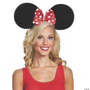 Adult Oversized Minnie Mouse Ears – Disney Halloween Accessory for Costumes