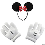 Adult's Minnie Mouse Ears Gloves Kit