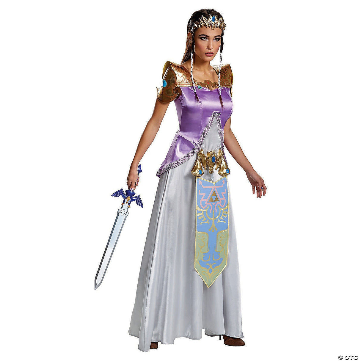 Adult Zelda Deluxe Costume – Nintendo Princess Cosplay Halloween Dress 4-6