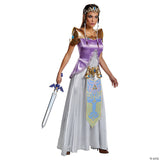 Adult Zelda Deluxe Costume – Nintendo Princess Cosplay Halloween Dress 4-6