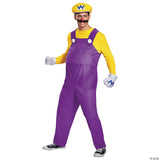 Adult Wario Deluxe Costume Nintendo Super Mario Bros. Cosplay Hallowe L/XL 42-46