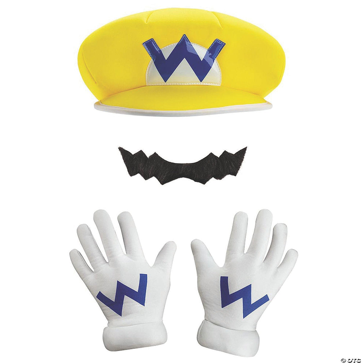 Adults Super Mario Bros.™ Wario Costume Kit - Halloween Costume Accessory Party